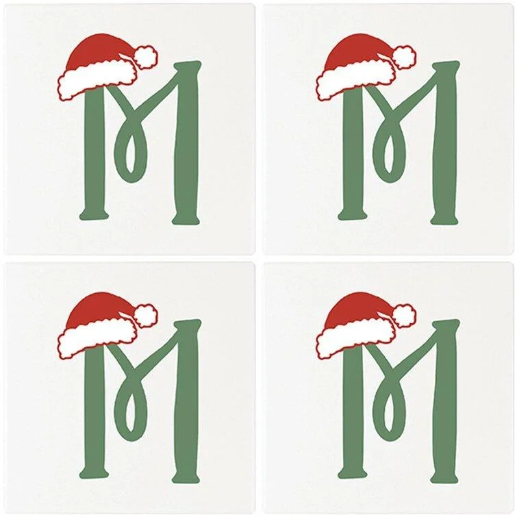 Christmas Classic Fireplace Setting "Handmade Ceramic Santa Hat Coasters – Set of 4 with Cork Backing" Christmas Classic Fireplace Setting "Handmade Ceramic Santa Hat Coasters – Set of 4 with Cork Backing"