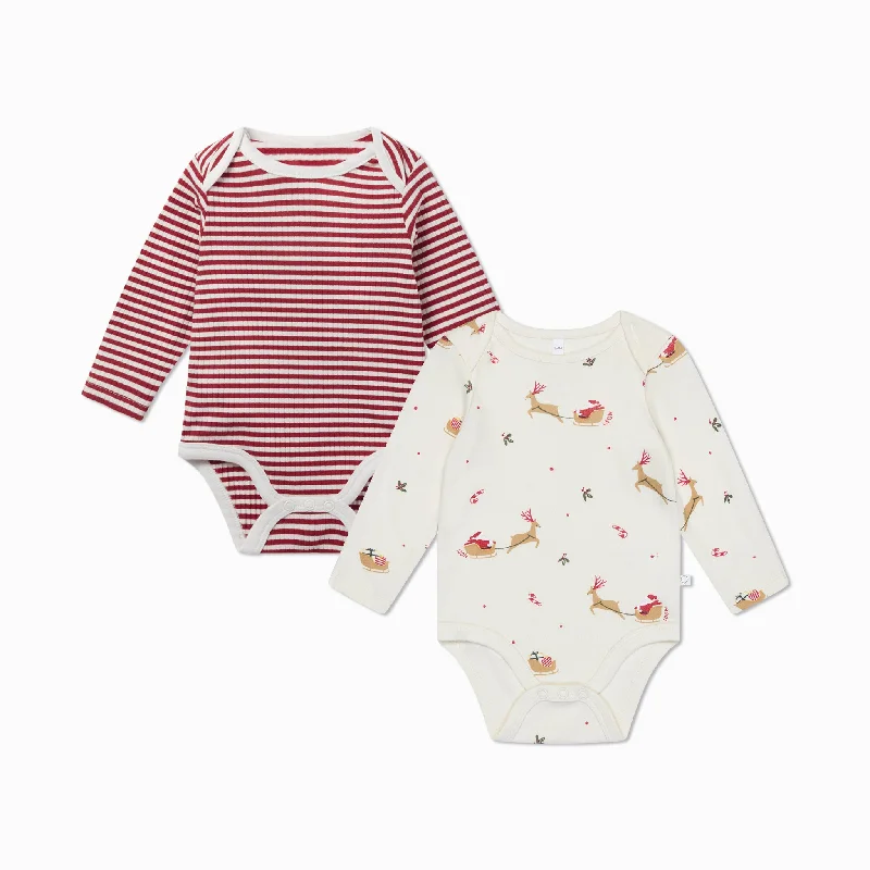 Christmas Family Holiday Movie Night Christmas Bodysuit 2 Pack