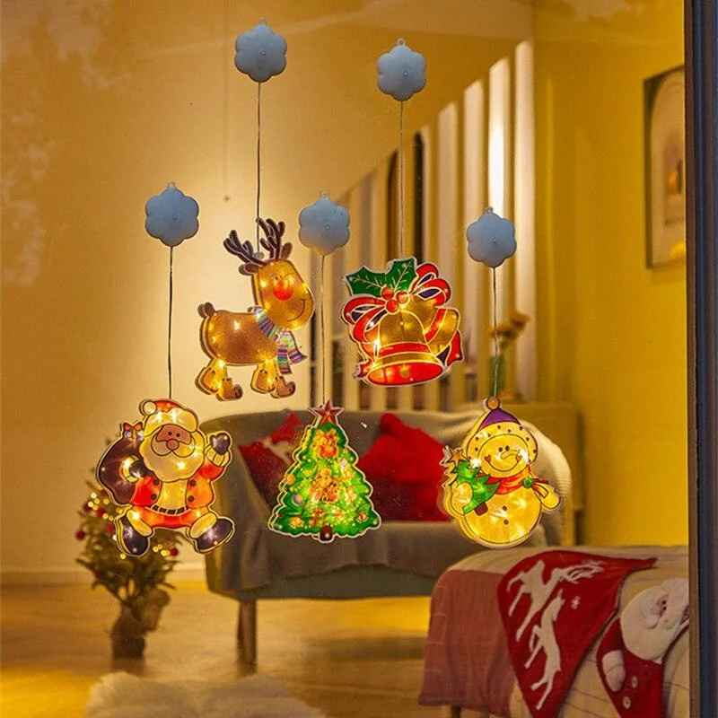 Christmas Tree Window Suction Christmas Decorative Lights
