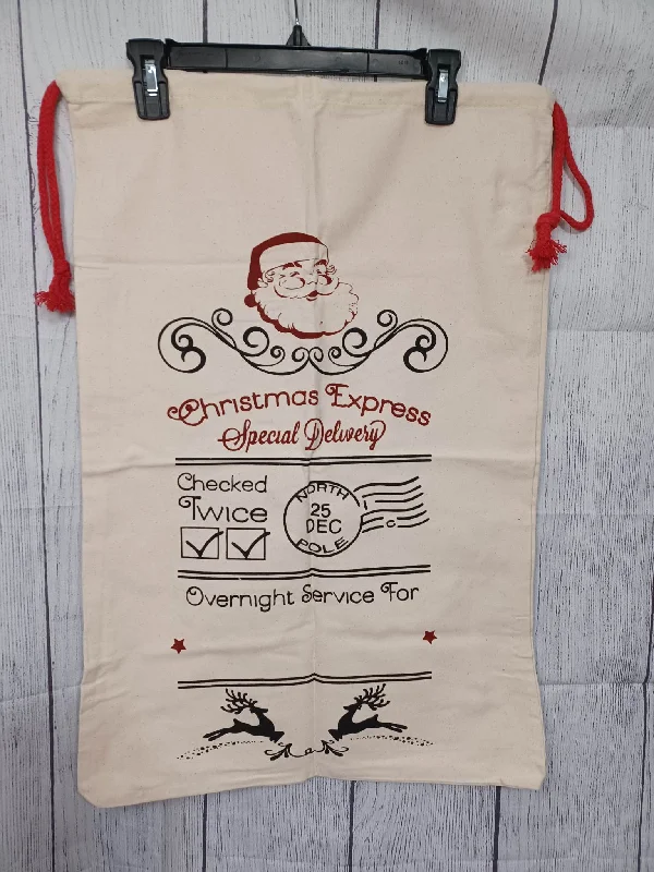 Christmas Sparkling Holiday Glow Christmas Express Santa Sack
