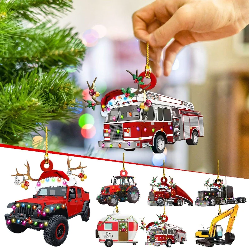 Christmas Wreath Christmas Hanging Vehicle Ornaments - Festive Holiday Tree Decor | Christmas Trees USA