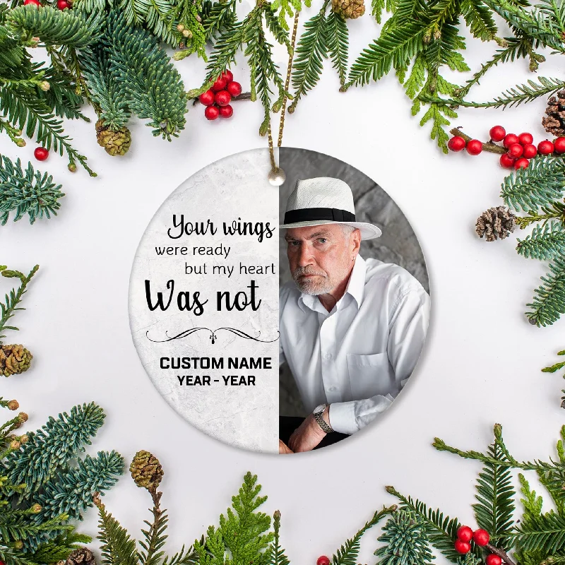 Christmas in Heaven Remembrance Ornament, Memorial Ornament, Sympathy Gift for Loss of Loved One - OVT18 Christmas in Heaven Remembrance Ornament, Memorial Ornament, Sympathy Gift for Loss of Loved One - OVT18