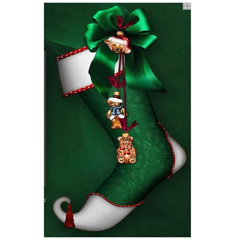 Christmas Home-Baked Goodies Christmas stocking  Diamond painting