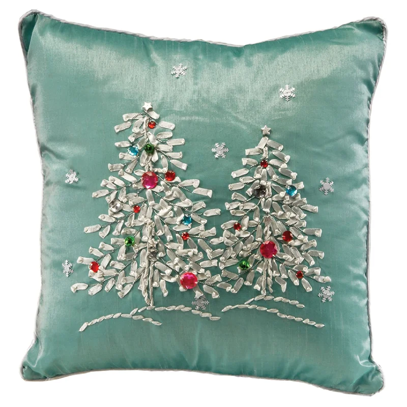 Christmas Music 16 in. Christmas Trees Pillow