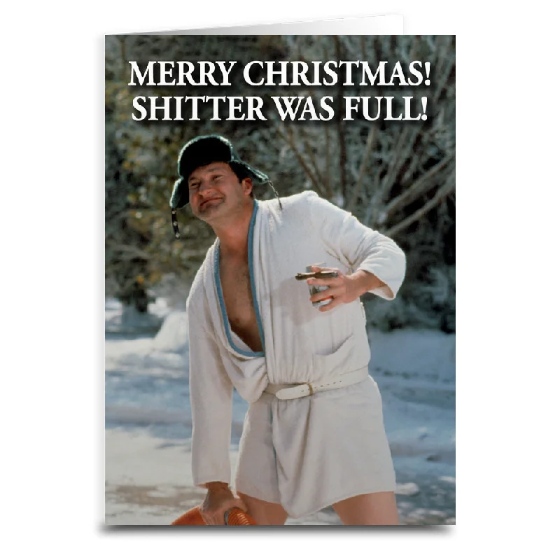 Christmas Enchanted Night Sky Christmas Vacation Cousin Eddie "Sh-tter Was Full" Card