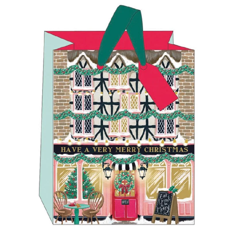 Christmas Scented Holiday Candles Christmas Village “Have a Very Merry Christmas" Medium Christmas Gift Bag