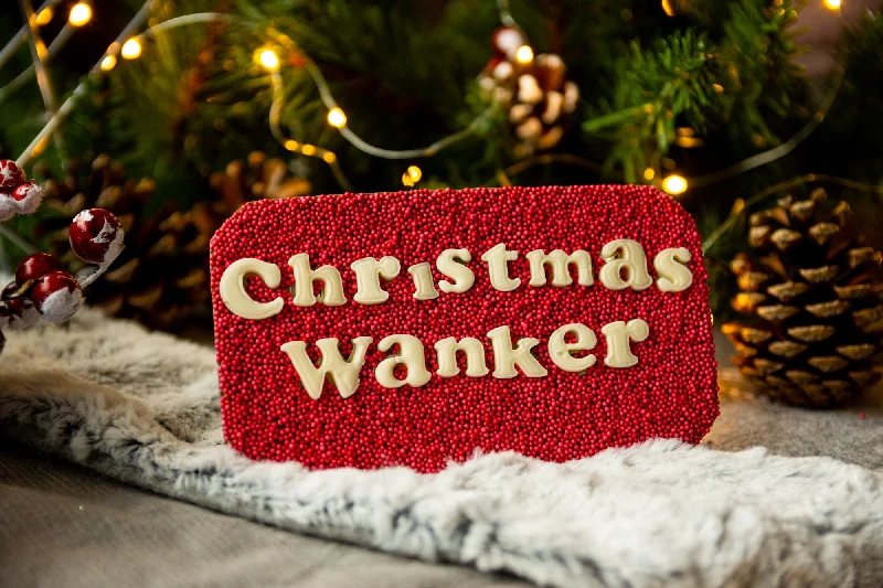 Christmas Wanker Chocolate Slab