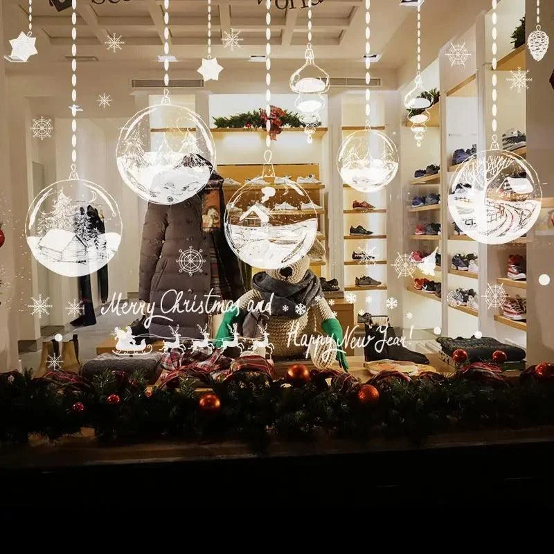 Christmas Decor Christmas Window and Wall Sticker Shop Decorative Stickers