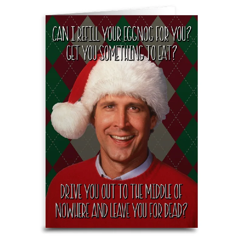 Christmas Nostalgic Festive Times Christmas Vacation "Can I Refill Your Eggnog?" Card