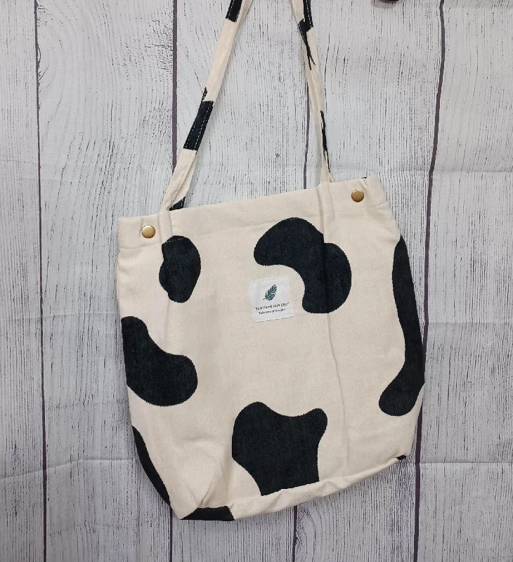 Christmas Snowflake Magic Cow Print Corduroy Purse/Bag