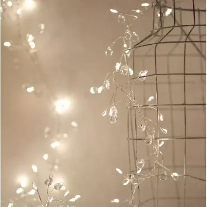 Christmas Glowing Christmas Stars Crystal Cluster LED Lights Mains Operated