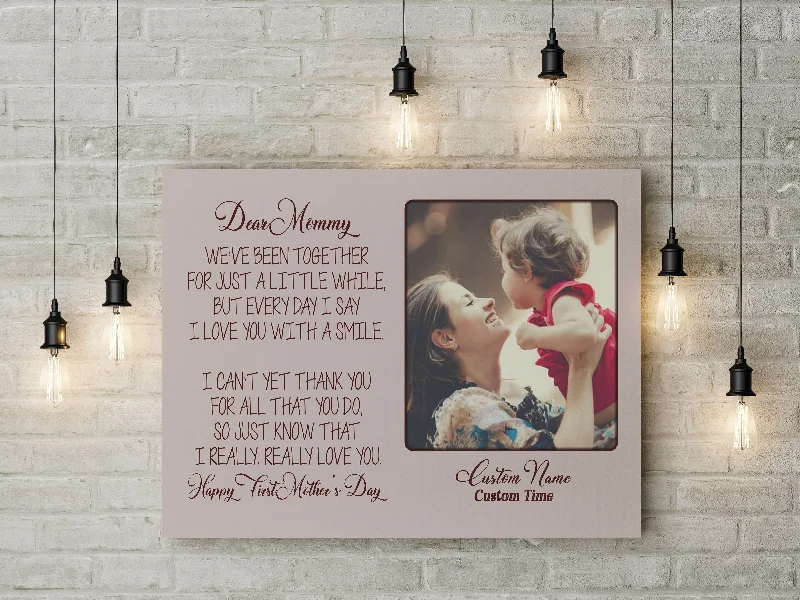 Custom New Mom Canvas| Dear Mommy Gift from New Mom Expecting Mom First Time Mother Gift from Baby Bump JC825 Custom New Mom Canvas| Dear Mommy Gift from New Mom Expecting Mom First Time Mother Gift from Baby Bump JC825