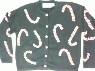 Christmas Glittery Star Decor Cute As A Candy Cane- Small Christmas Sweater