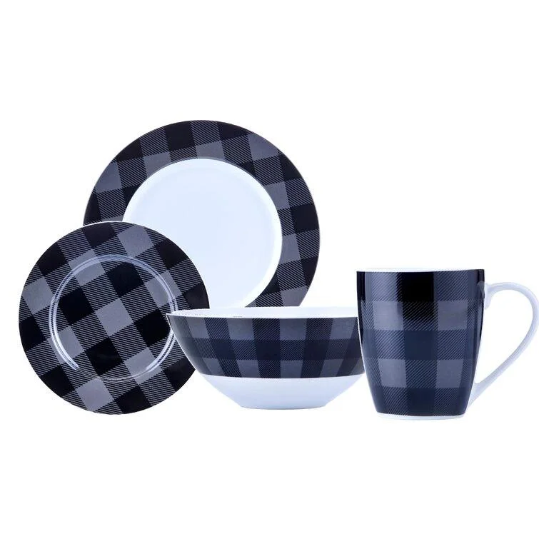 Christmas Mistletoe Best Christmas Dinnerware Set | Durable Stoneware Dinnerware for Holidays
