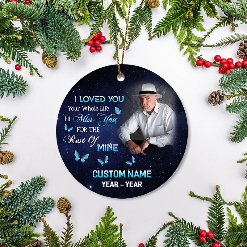 Dad Remembrance Ornament Christmas In Heaven Memorial Gift For Loss Of Loved One Father In Memory ODT50 Dad Remembrance Ornament Christmas In Heaven Memorial Gift For Loss Of Loved One Father In Memory ODT50