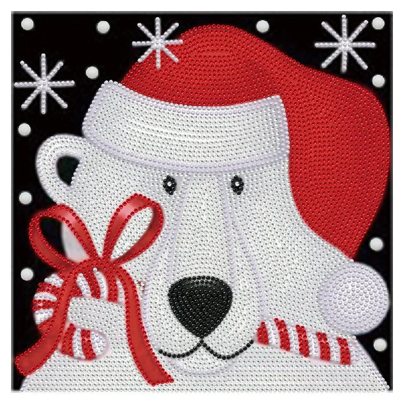 Christmas Fireplace Mantel Dog in Santa Dress Rhinestone Mosaic Diamond Embroidery Painting Kit Christmas Fireplace Mantel Dog in Santa Dress Rhinestone Mosaic Diamond Embroidery Painting Kit