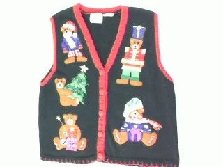 Dress Up Bears- Small Christmas Sweater