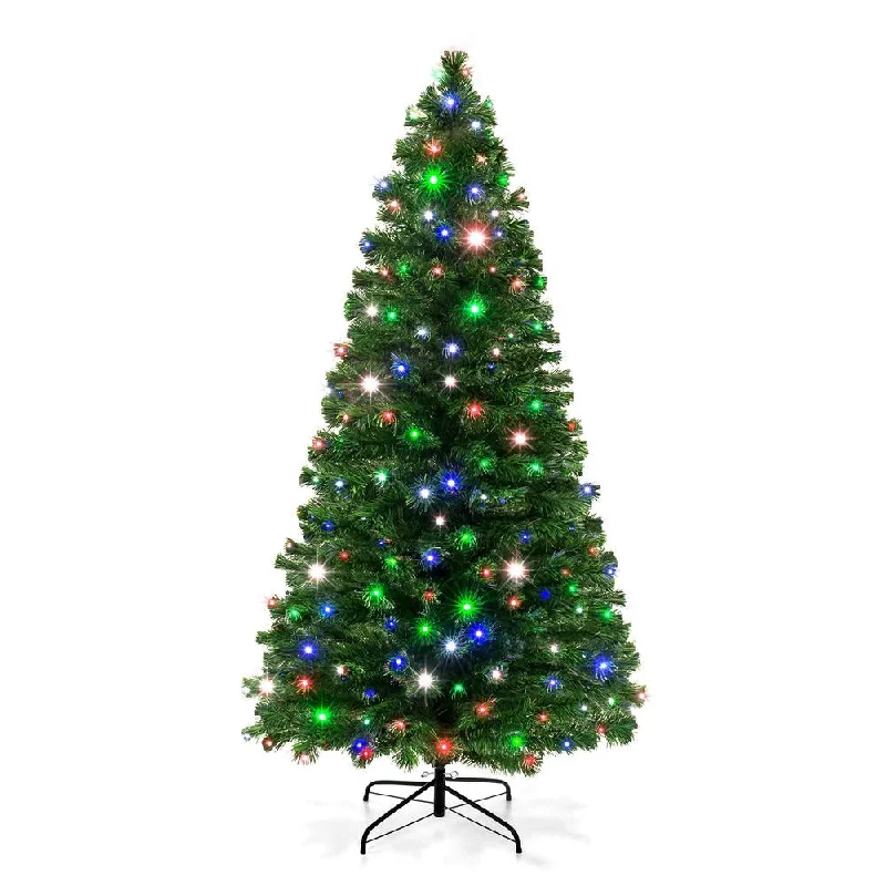 Christmas Hot Chocolate Fiber Optic Christmas Tree - 7ft