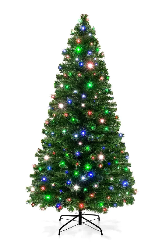 Christmas Gingerbread 7' Fiber Optic Lighted Christmas Tree