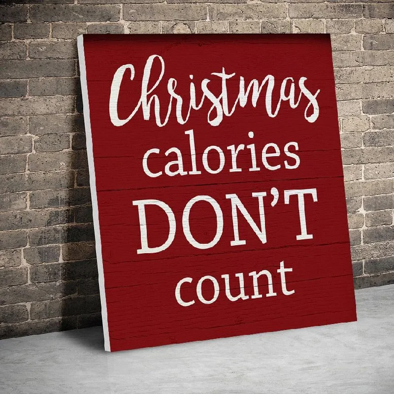 Christmas Snowy Mountains Framed Christmas Calories Quote Posters