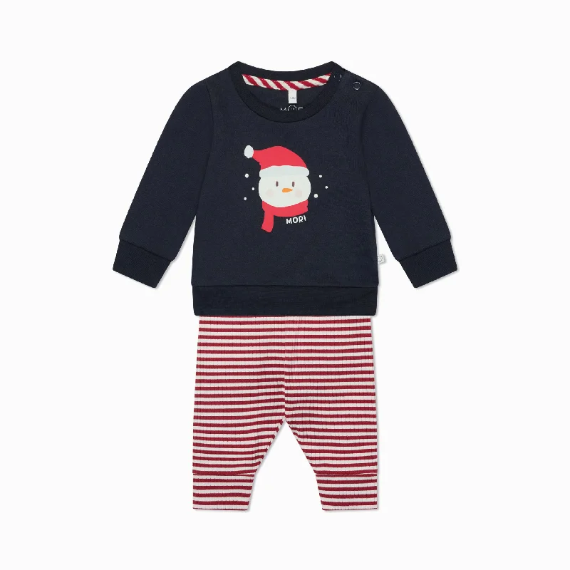 Christmas Winter Night Sky Frosty Friend Sweatshirt & Leggings