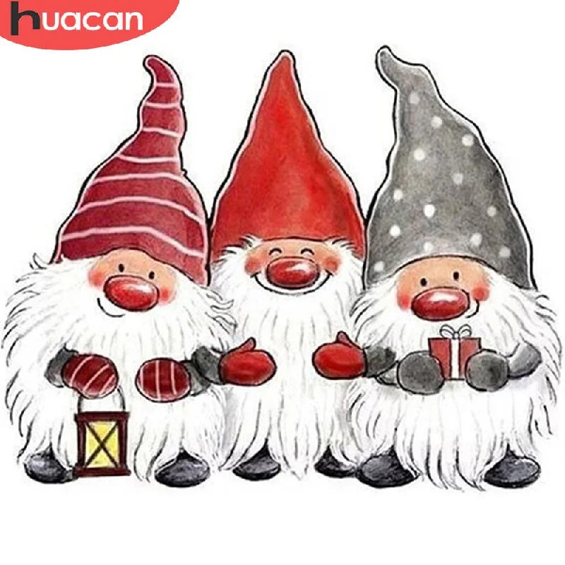 Holiday Lights Full Drill Square/Round Diamond Embroidery Santa Claus Mosaic Handicraft Holiday Lights Full Drill Square/Round Diamond Embroidery Santa Claus Mosaic Handicraft