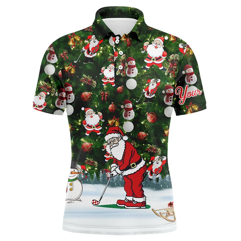 Christmas Family Traditions Funny Christmas golf shirt custom name Mens golf polo shirt - Santa Golfer Christmas gifts NQS4212 Christmas Family Traditions Funny Christmas golf shirt custom name Mens golf polo shirt - Santa Golfer Christmas gifts NQS4212