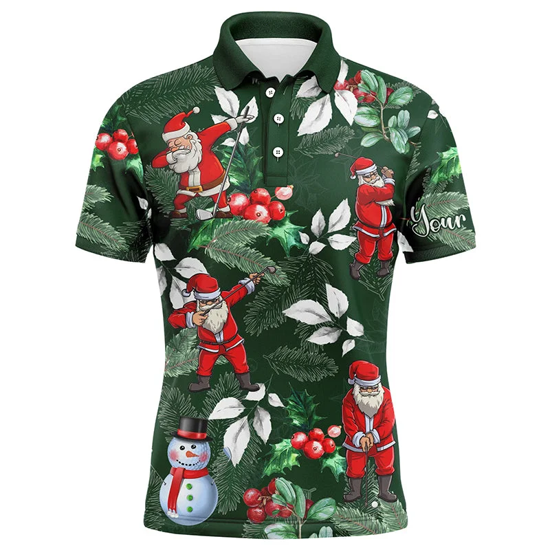 Funny Christmas golf shirts custom name Mens golf polo shirt - Santa Golfer Christmas gifts NQS4403 Funny Christmas golf shirts custom name Mens golf polo shirt - Santa Golfer Christmas gifts NQS4403