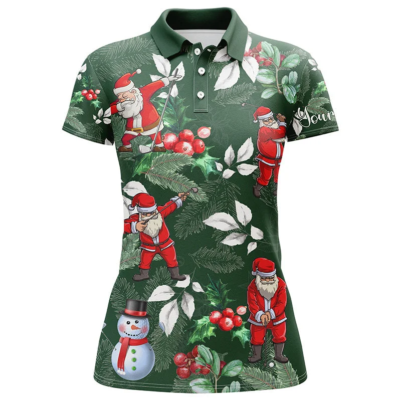 Funny Christmas golf shirts custom name Womens golf polo shirts - Santa Golfer Christmas gifts NQS4403 Funny Christmas golf shirts custom name Womens golf polo shirts - Santa Golfer Christmas gifts NQS4403