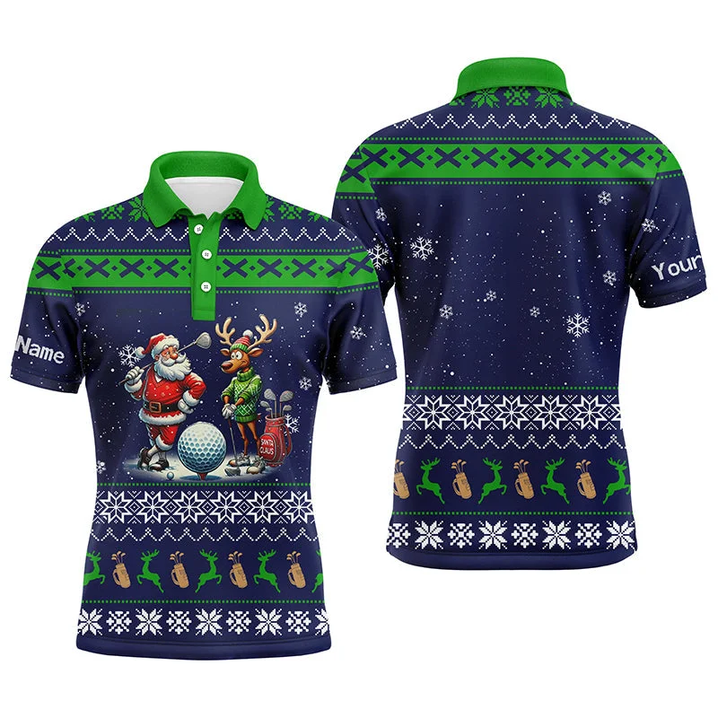 Funny ugly Christmas golf shirt custom name Mens golf polo shirt - Christmas gifts for golfers NQS4196 Funny ugly Christmas golf shirt custom name Mens golf polo shirt - Christmas gifts for golfers NQS4196