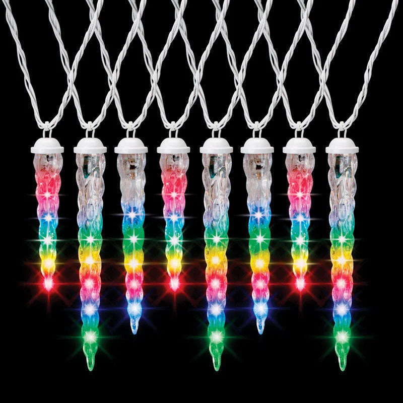 Christmas Holiday Street Decorations Gemmy Shooting Star Icicle LED Light Multicolored 9-1/2 ft. 8 lights White wire Christmas Holiday Street Decorations Gemmy Shooting Star Icicle LED Light Multicolored 9-1/2 ft. 8 lights White wire