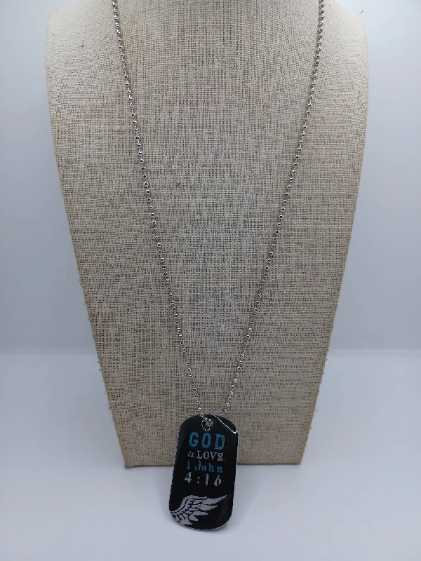 Christmas Warming Cocoa Sips God Is love 1 John 4:16 Necklace
