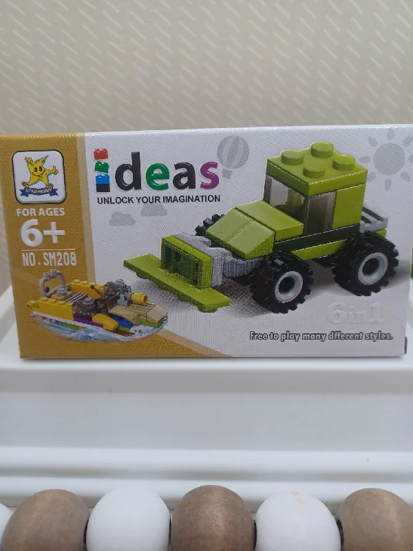 Festive Season Green Truck Building Block Set