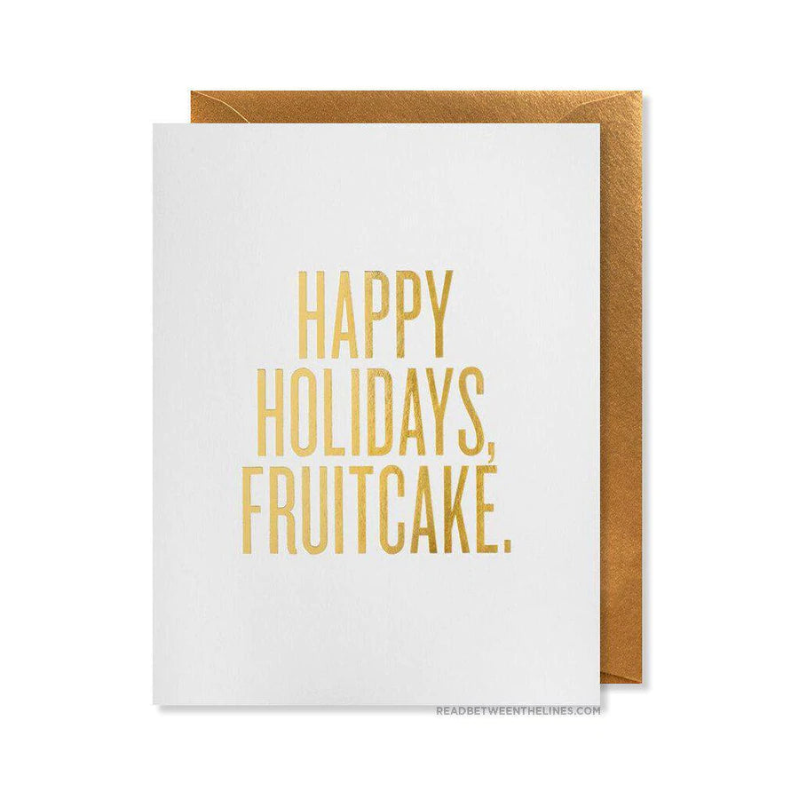 Christmas Pajamas Happy Holidays Fruitcake Card