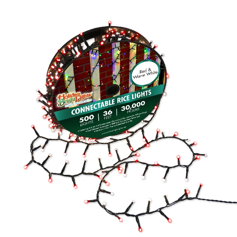 Christmas Gift Wrapping Fun Holiday Bright Lights Christmas 500L Twinkling Straight Rice - Red & White Combo Christmas Gift Wrapping Fun Holiday Bright Lights Christmas 500L Twinkling Straight Rice - Red & White Combo