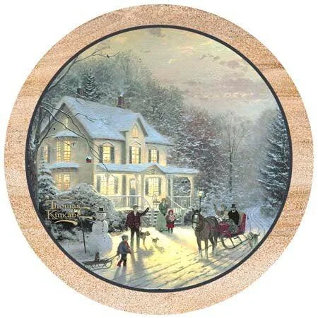 Christmas Snowflake Magic Home for the Holidays Coaster (Set of 4)
