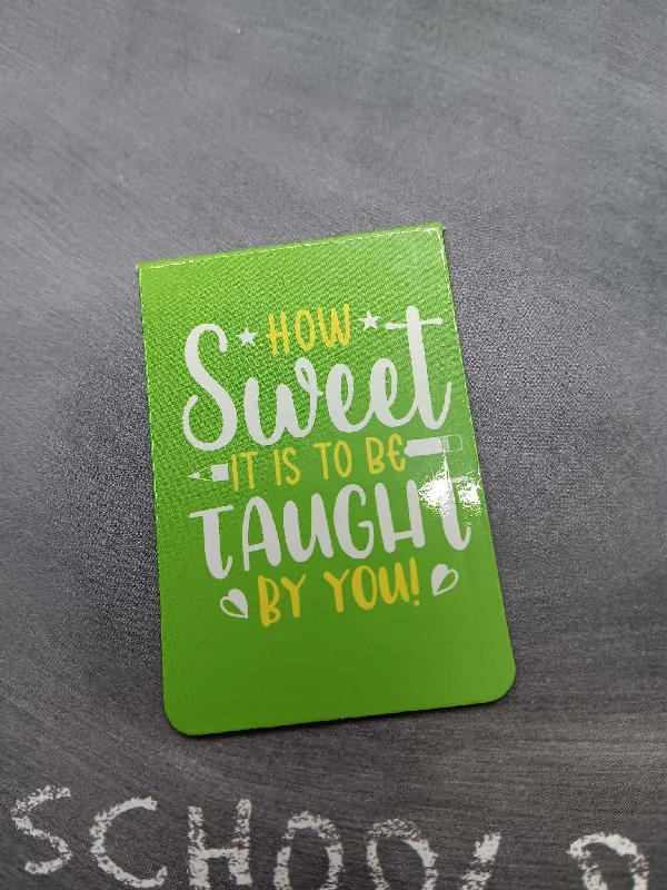 Christmas Night How Sweet it is to be Taught by you Magnetic Bookmark