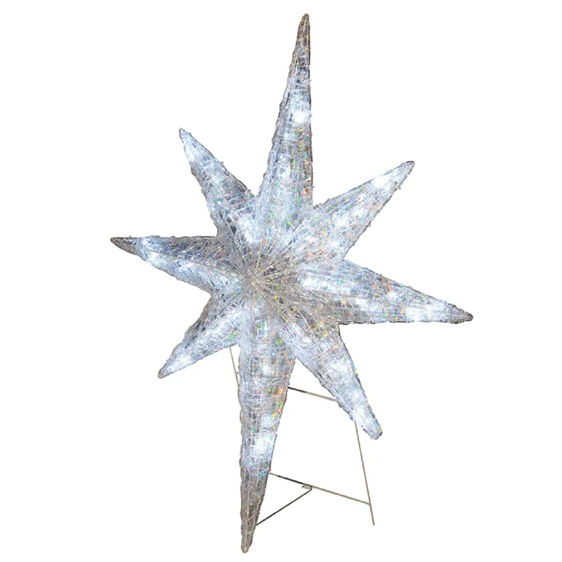 Christmas Twinkling Festive Lights 42 in. Ice Acrylic Star with Multi-Function LED Lights Christmas Twinkling Festive Lights 42 in. Ice Acrylic Star with Multi-Function LED Lights