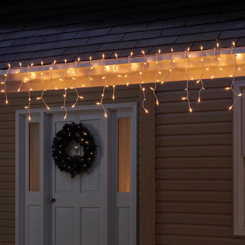 Christmas Fireside Hot Drinks Celebrations Red Incandescent Mini Clear 100 ct Icicle Christmas Lights 5.67 ft. Christmas Fireside Hot Drinks Celebrations Red Incandescent Mini Clear 100 ct Icicle Christmas Lights 5.67 ft.