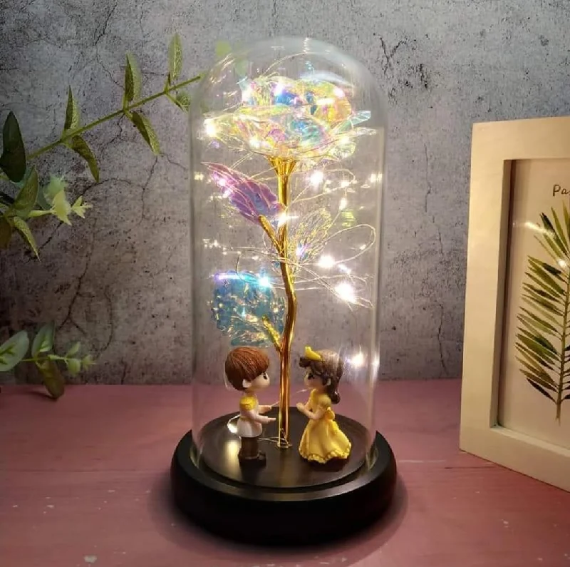 Christmas Holly Jolly Moments Illuminated Enchanted Rose
