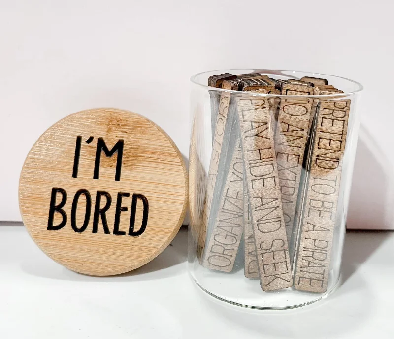 Christmas Holiday Gathering PREORDER - I'm Bored Glass Themed Jar