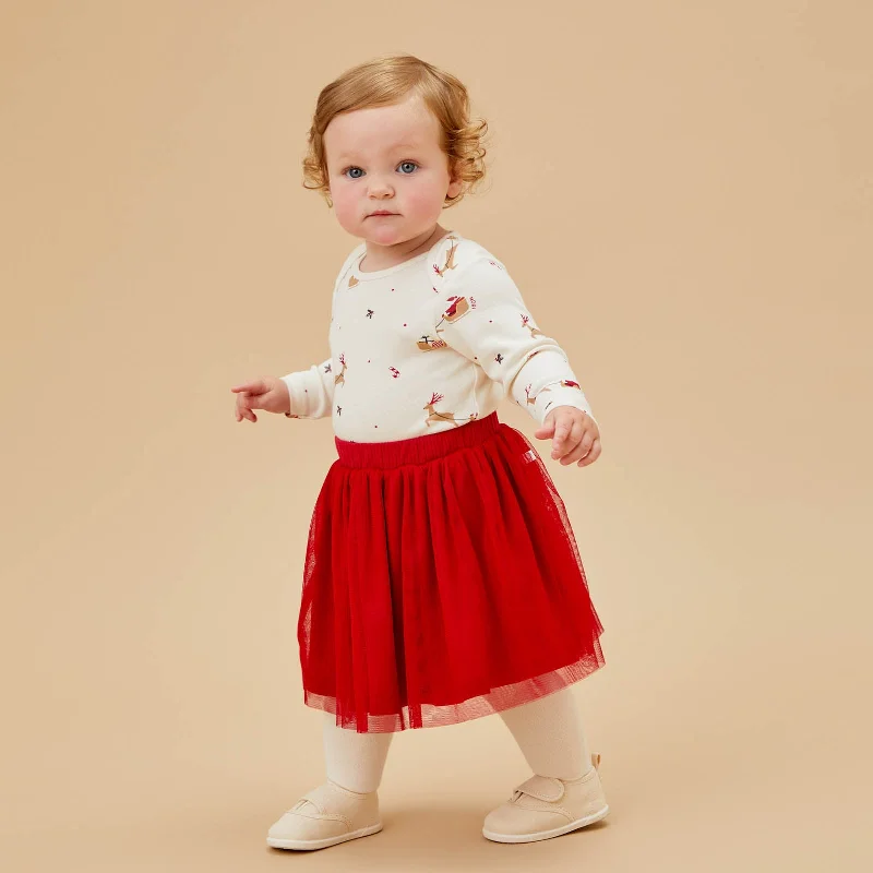 Christmas Feast Jolly Journey Long Sleeve Bodysuit