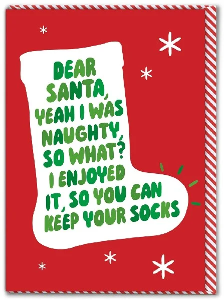 Keep Your Socks Christmas Card