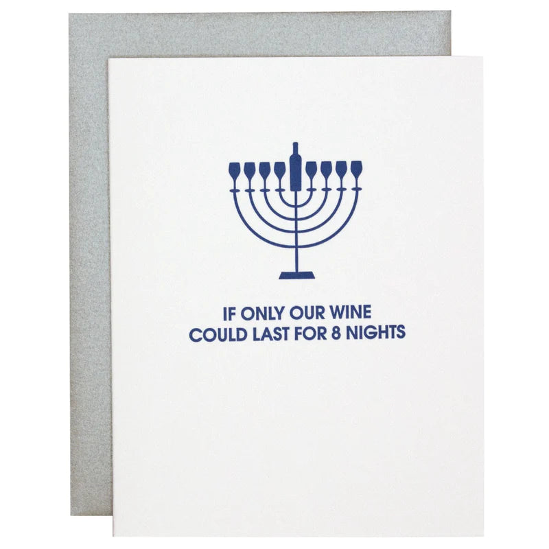 Christmas Candles Last For 8 Nights Card