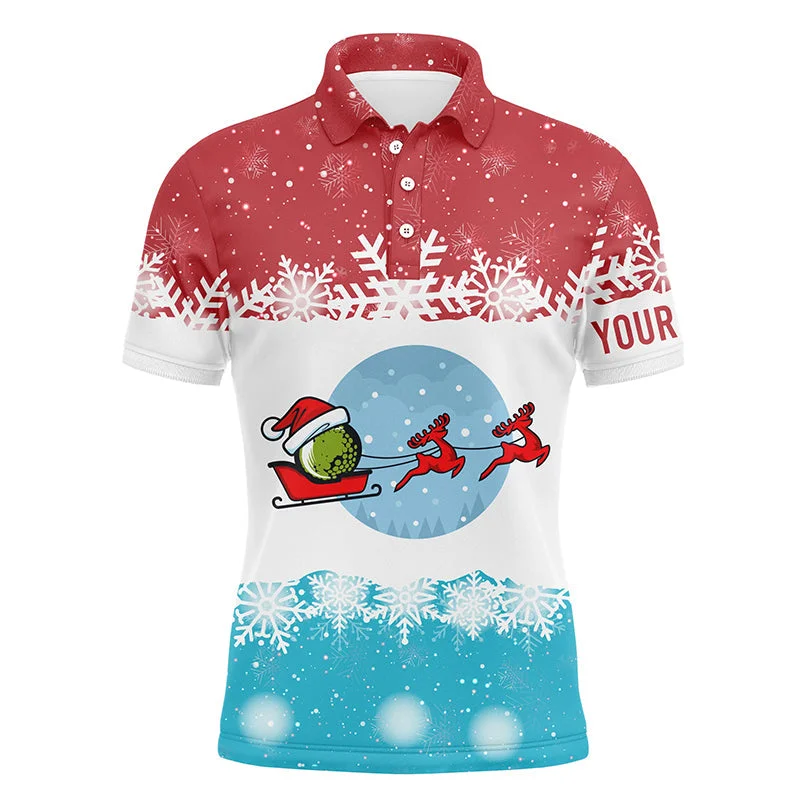 Reindeers Christmas Red Blue Mens Golf Polo Shirt Christmas Golf Shirts For Men Golf Gifts LDT0643 Reindeers Christmas Red Blue Mens Golf Polo Shirt Christmas Golf Shirts For Men Golf Gifts LDT0643