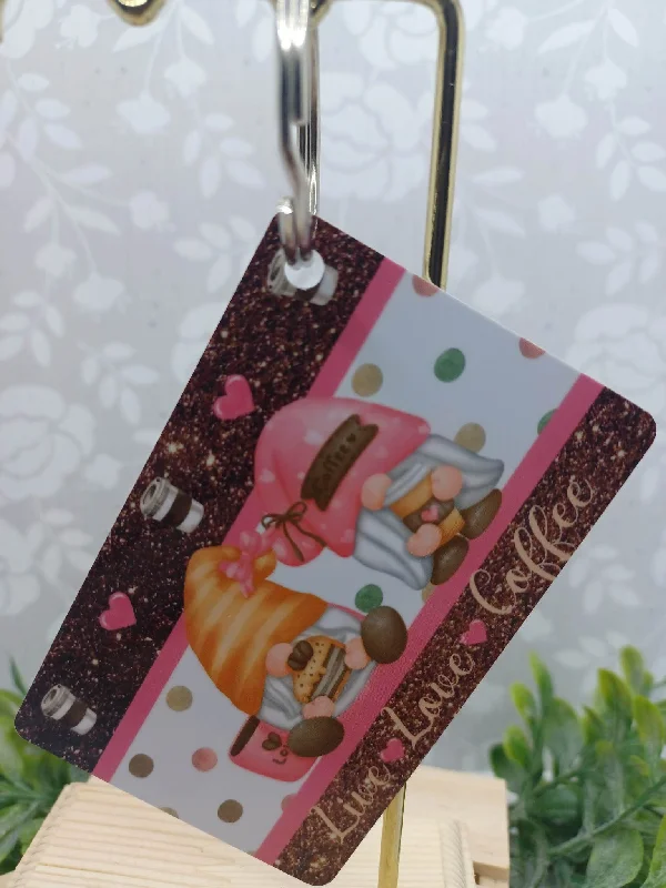 Christmas Day Live, Love, Coffee Gnome Keychain
