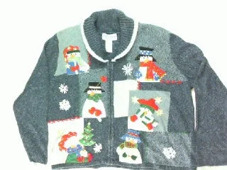 Many Face of Winter- Large Christmas Sweater