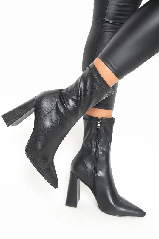 Christmas Glowing Christmas Stars Melanie Black Sock Boots