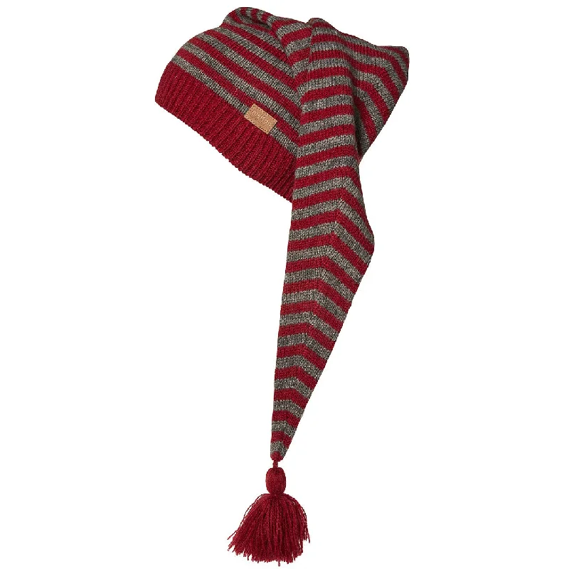 Christmas Gift Wrapping Fun MELTON Mørkerøde Striber Christmas Hat