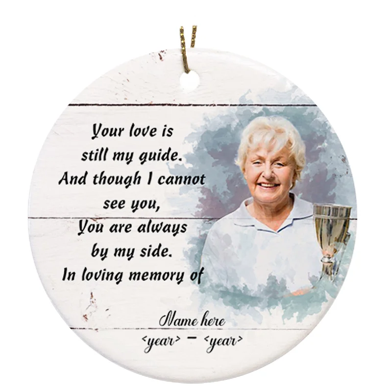 Memorial Ornament | Always By My Side - Custom Ornament Christmas | Sympathy Ornament | Remembrance Ornament | Bereavement Gift for Loss in Christmas | TD44 Memorial Ornament | Always By My Side - Custom Ornament Christmas | Sympathy Ornament | Remembrance Ornament | Bereavement Gift for Loss in Christmas | TD44